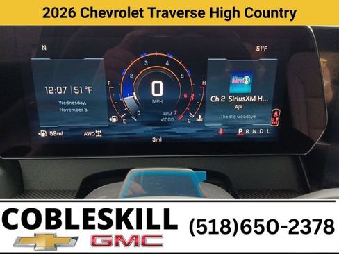 New 2026 Chevrolet Traverse High Country w/ LPO, Floor Liner Package AWD/4WD image 17
