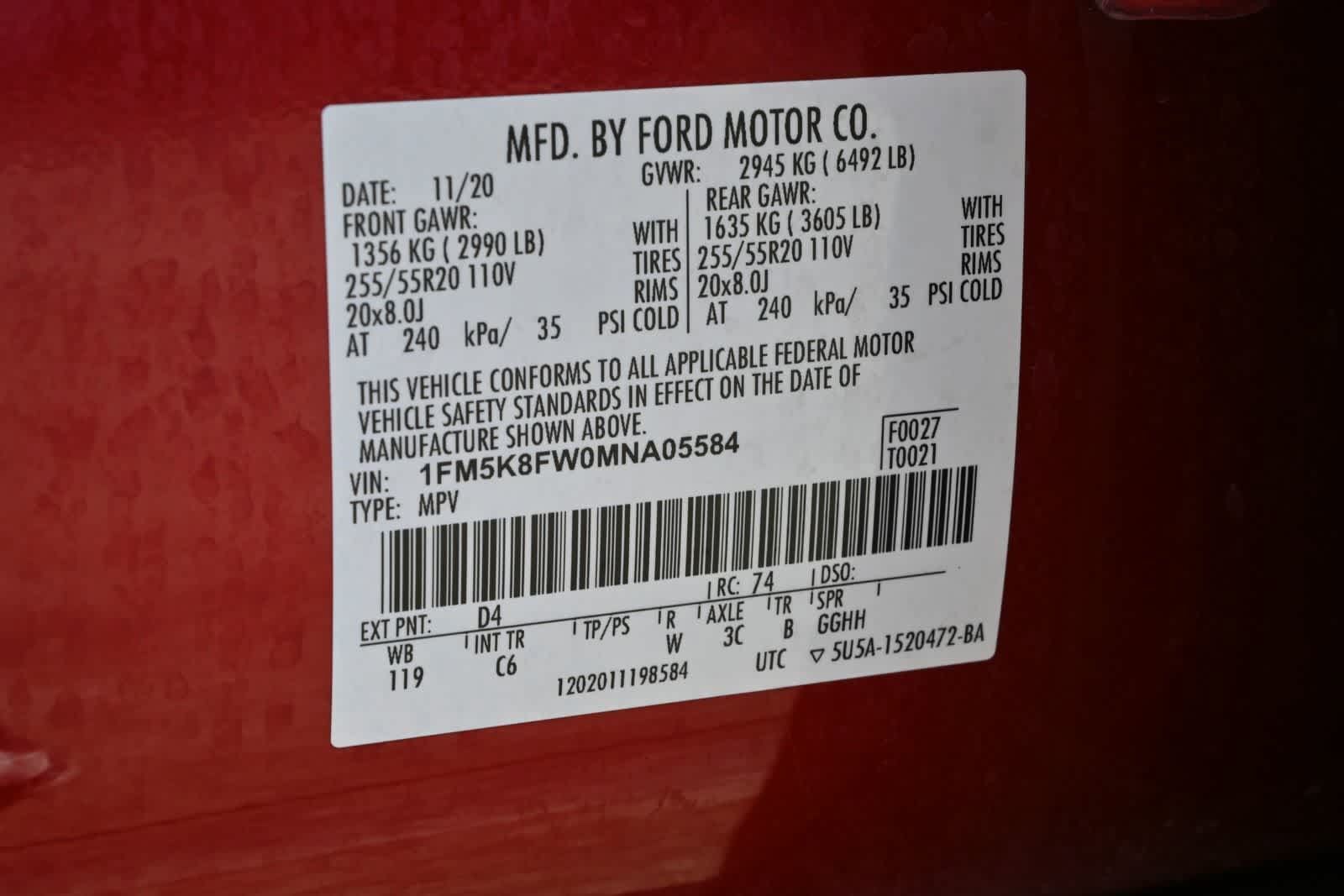 Used 2021 Ford Explorer Limited w/ Hybrid Equipment Group 310A AWD/4WD image 24