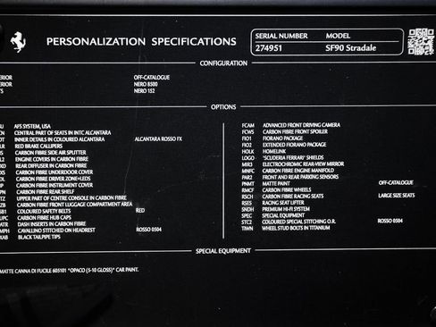 Certified 2022 Ferrari SF90 Stradale AWD/4WD image 52