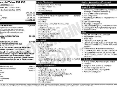 New 2026 Chevrolet Tahoe RST w/ Comfort Package image 6