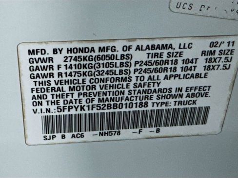 Used 2011 Honda Ridgeline RTL image 44