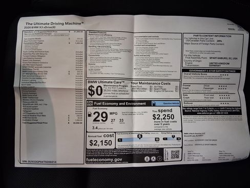 New 2026 BMW X3 xDrive30 w/ Convenience Package image 32