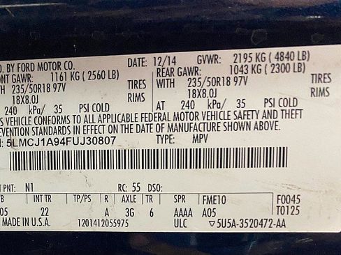 Used 2015 Lincoln MKC FWD w/ Equipment Group 101A Select image 27