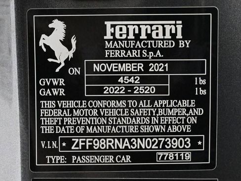 Certified 2022 Ferrari Roma RWD image 30