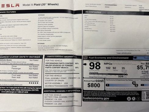 Used 2024 Tesla Model X Plaid image 65