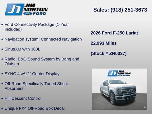 Used 2026 Ford F250 Lariat w/ Chrome Package AWD/4WD image 15