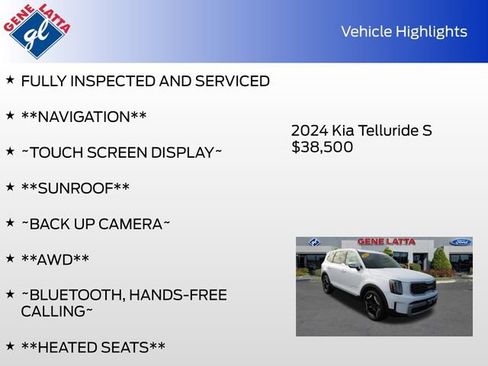 Used 2024 Kia Telluride S w/ S Sunroof Package image 33