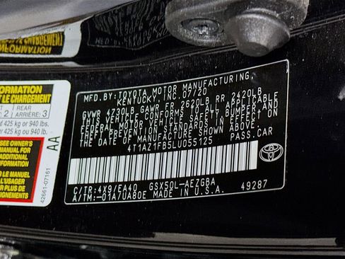 Certified 2020 Toyota Avalon XLE w/ Moonroof Package image 34