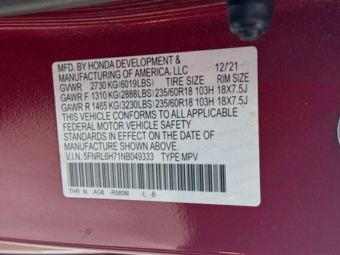 Used 2022 Honda Odyssey EX-L image 33
