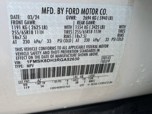 Used 2024 Ford Explorer XLT w/ Equipment Group 202A AWD/4WD image 36
