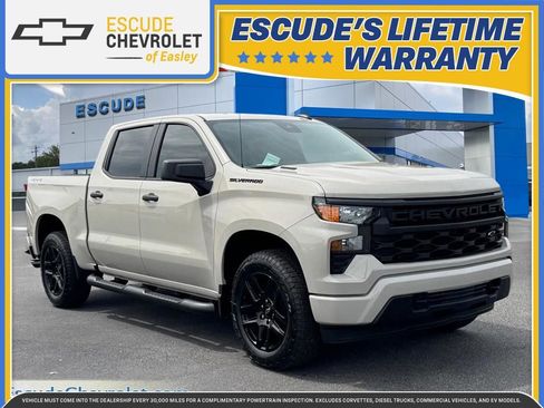 New 2026 Chevrolet Silverado 1500 Custom w/ Turbomax Blackout Package AWD/4WD image 1