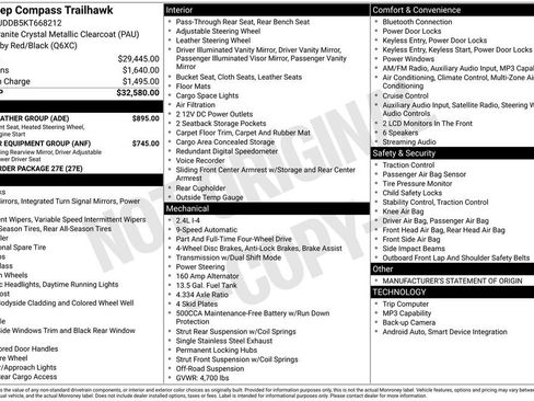 Used 2019 Jeep Compass Trailhawk w/ Cold Weather Group image 8