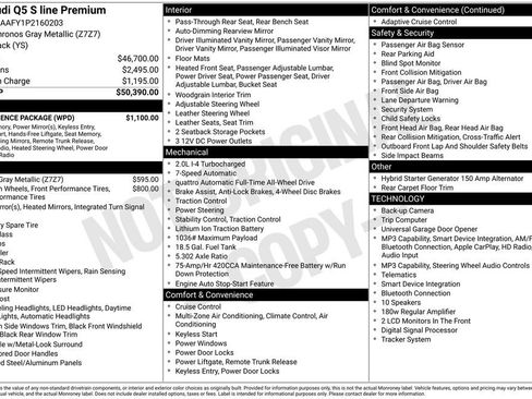 Certified 2023 Audi Q5 2.0T Premium w/ Convenience Package AWD/4WD image 3