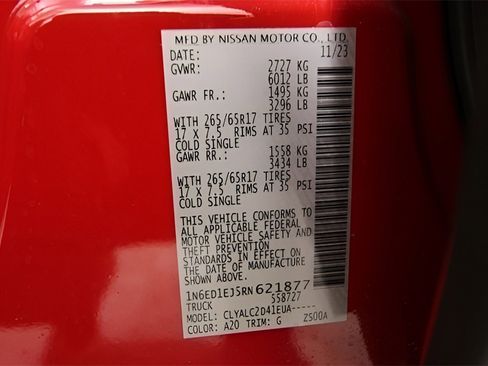 Used 2024 Nissan Frontier SV w/ SV Convenience Package image 13