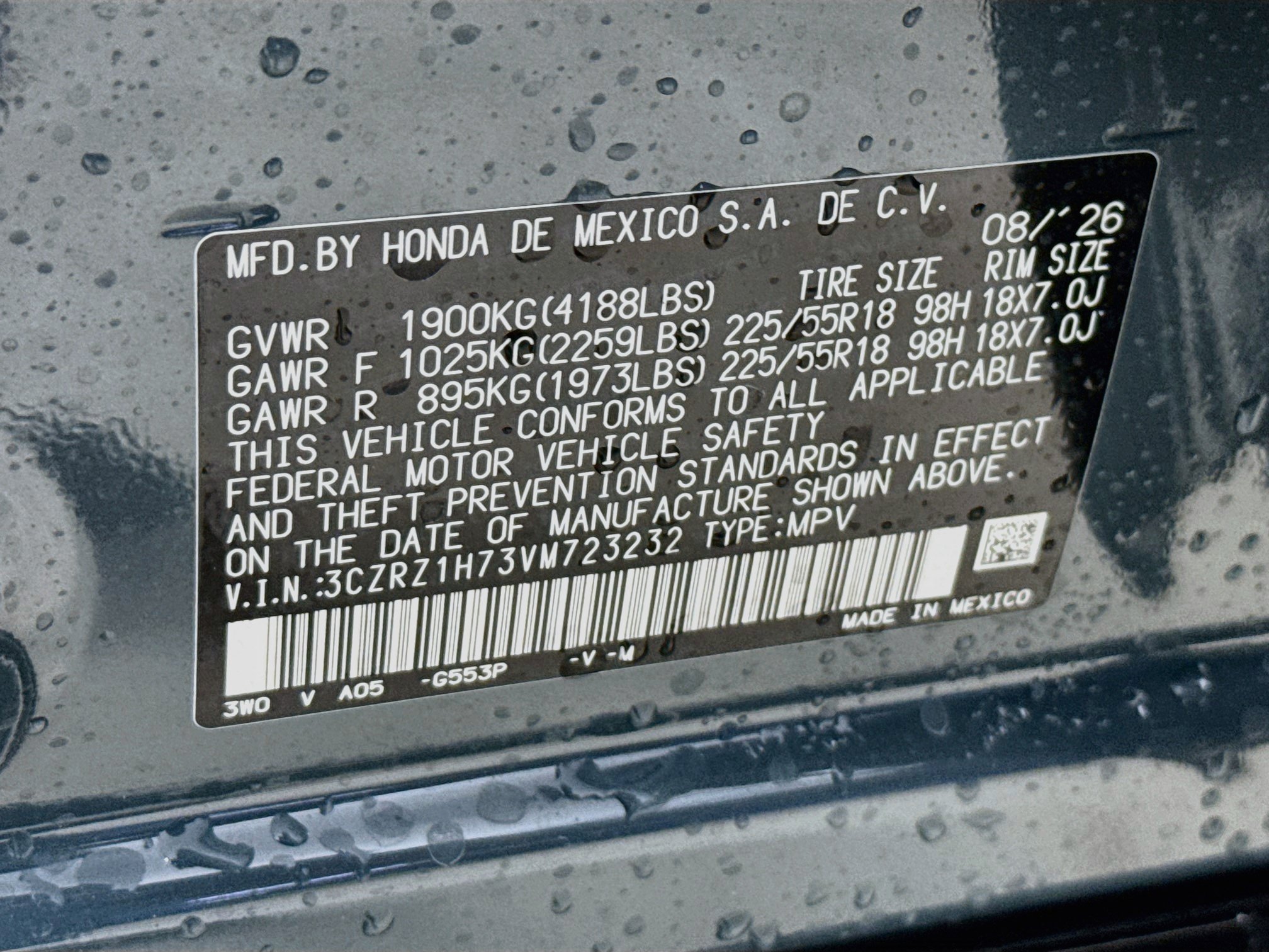 New 2027 Honda HR-V EX-L image 38