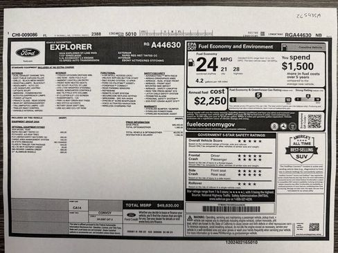 Certified 2024 Ford Explorer ST-Line w/ Class IV Trailer Tow Package RWD image 32
