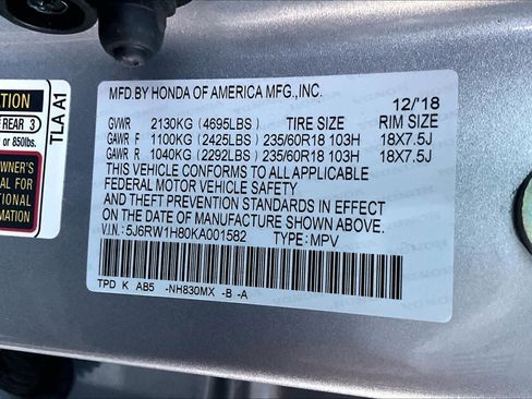 Certified 2019 Honda CR-V EX-L image 32