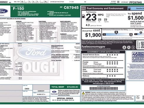 Used 2023 Ford F150 Platinum w/ Equipment Group 701A High image 38