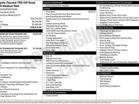 Used 2023 Toyota Tacoma TRD Off-Road w/ TRD Premium Off Road Package image 14