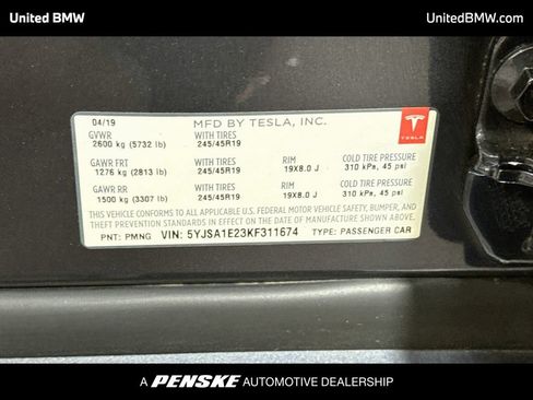 Used 2019 Tesla Model S Long Range AWD/4WD image 22
