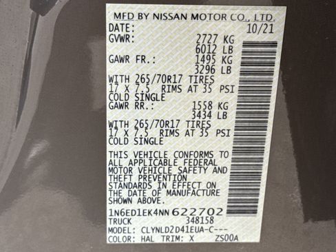 Used 2022 Nissan Frontier PRO-4X AWD/4WD image 33