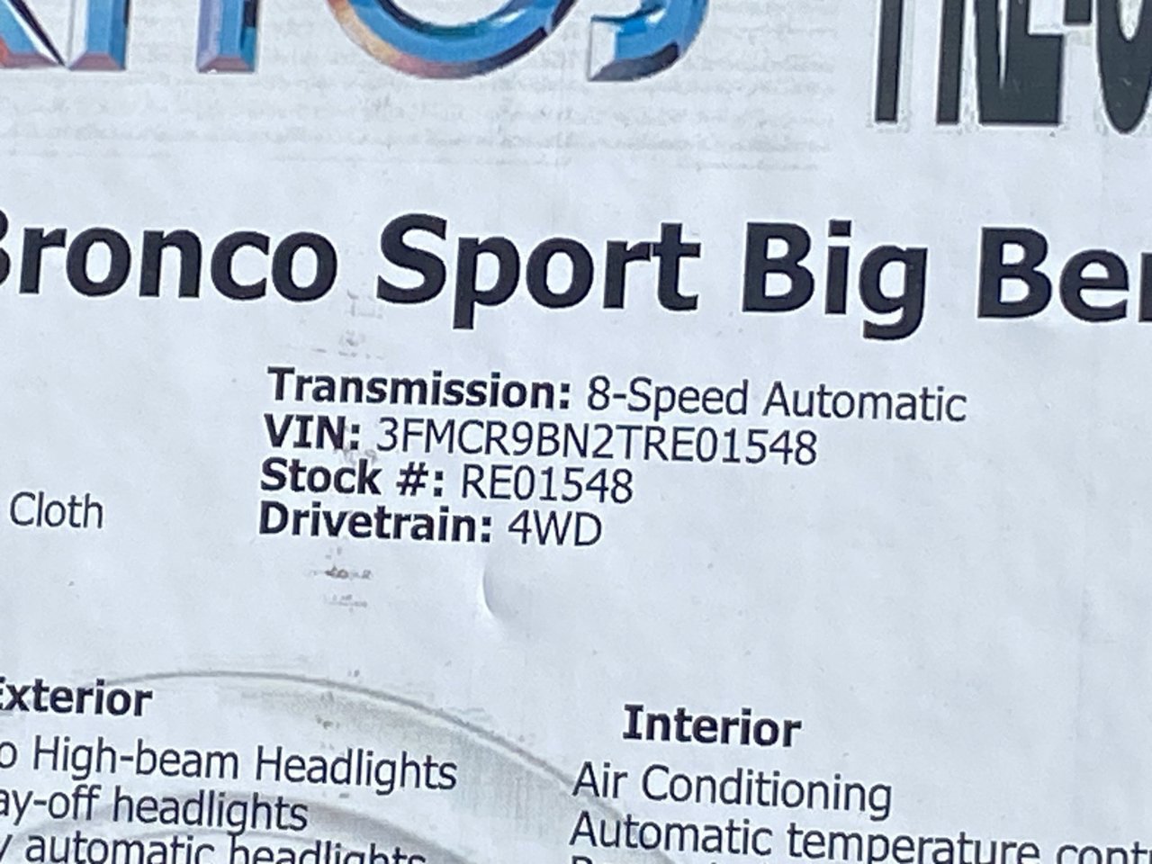Used 2026 Ford Bronco Sport Big Bend AWD/4WD image 35