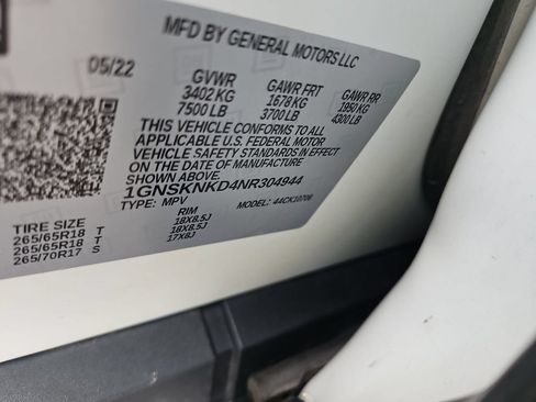 Certified 2022 Chevrolet Tahoe LT AWD/4WD image 14
