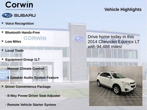 Used 2014 Chevrolet Equinox LT w/ Driver Convenience Package FWD image 6