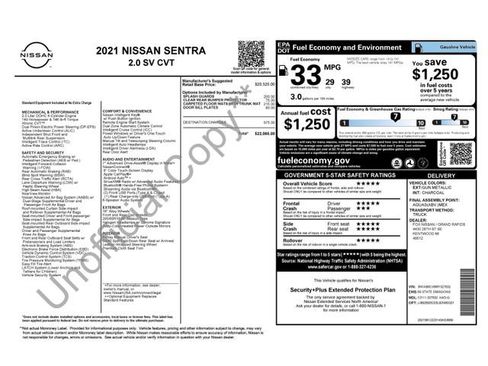 Used 2021 Nissan Sentra SV FWD image 15