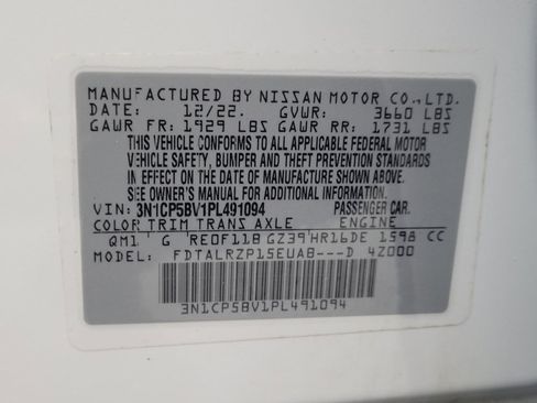 Used 2023 Nissan Kicks S FWD image 33