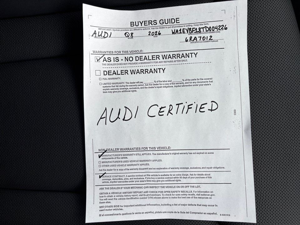 Certified 2026 Audi Q8 Premium Plus AWD/4WD image 33