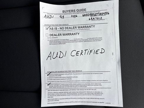 Certified 2026 Audi Q8 Premium Plus AWD/4WD image 33