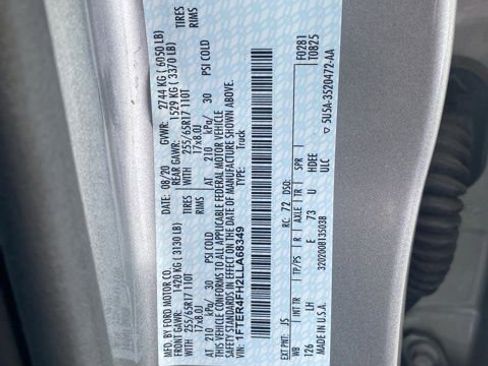 Used 2020 Ford Ranger XL AWD/4WD image 10