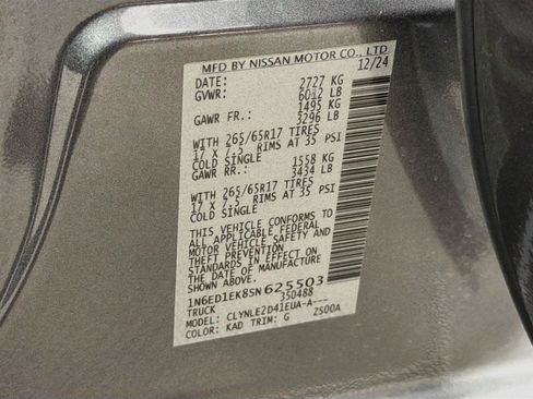 Used 2025 Nissan Frontier SL AWD/4WD image 42