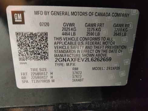 Used 2020 Chevrolet Equinox LS w/ LPO, Cargo Package FWD image 33