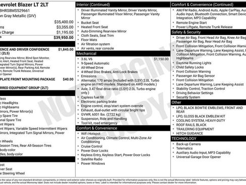 Certified 2021 Chevrolet Blazer LT AWD/4WD image 11