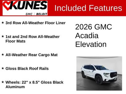 New 2026 GMC Acadia Elevation w/ Black Edition