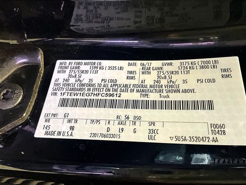 Used 2017 Ford F150 Platinum w/ Equipment Group 701A Luxury AWD/4WD image 21