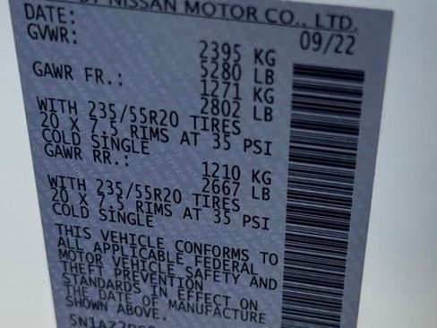 Used 2023 Nissan Murano Platinum w/ Cargo Package AWD/4WD image 8