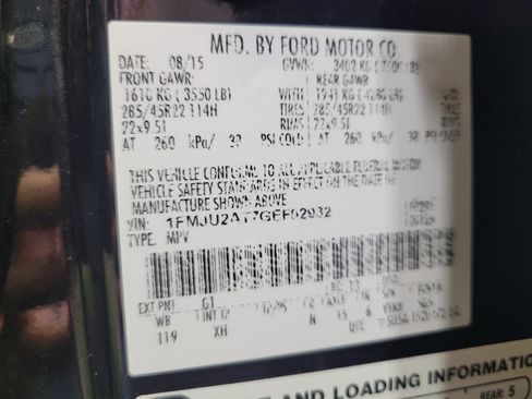 Used 2016 Ford Expedition Limited w/ Equipment Group 301A AWD/4WD image 33