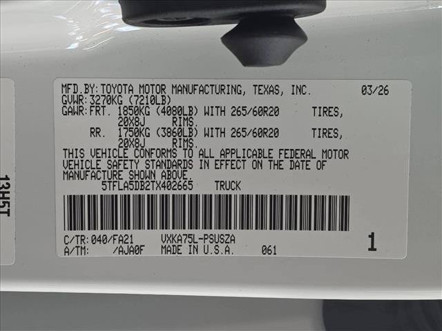 Used 2026 Toyota Tundra SR5 w/ SX Package AWD/4WD image 16