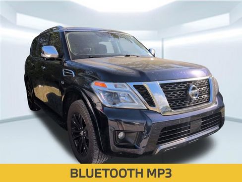 Used 2019 Nissan Armada Platinum w/ Captain's Chairs Package RWD image 2