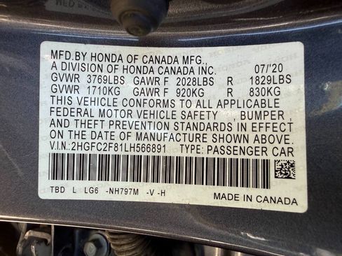 Used 2020 Honda Civic Sport image 48