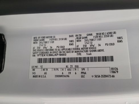 Used 2020 Ford F150 XL w/ Equipment Group 101A Mid RWD image 33