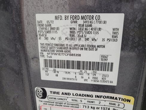 Used 2012 Ford F150 FX4 AWD/4WD image 33
