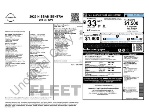 Used 2025 Nissan Sentra SR w/ SR Premium Package FWD image 27