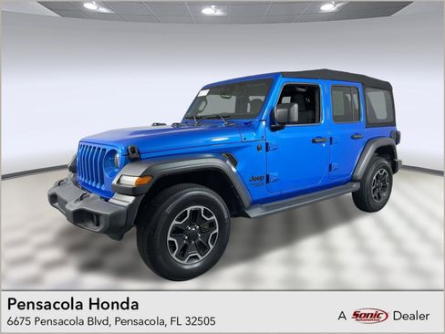 Used 2021 Jeep Wrangler Unlimited Sport image 1