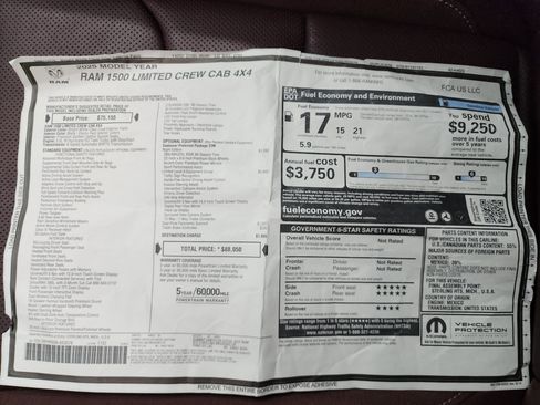 Used 2025 RAM 1500 Limited AWD/4WD image 56