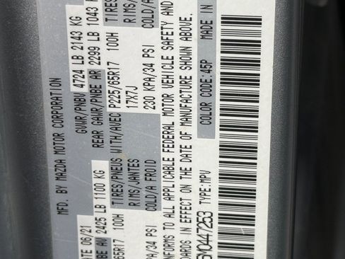 Used 2021 MAZDA CX-5 Touring image 8