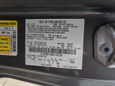Used 2021 Ford Mustang GT Premium w/ Equipment Group 401A RWD image 30